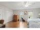 Bedroom with hardwood floors, closet, and natural light at 318 Mccauley St # 2, Chapel Hill, NC 27516
