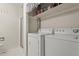 Laundry area featuring washer, dryer, and storage space at 318 Mccauley St # 2, Chapel Hill, NC 27516