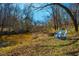 Scenic river view from the grassy bank with two Adirondack chairs at 319 W Margaret Ln, Hillsborough, NC 27278