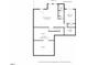 Basement floorplan with recreation room, bedroom, bath, walk-in closet, and storage at 3460 Willow Green Dr, Apex, NC 27502