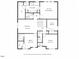 Second floorplan with primary suite, bonus room, and three bedrooms at 3460 Willow Green Dr, Apex, NC 27502