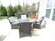 Patio area with comfortable seating, ideal for outdoor relaxation and entertainment at 401 Lawton Dr, Haw River, NC 27258