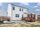 Exterior view of a home featuring a wooden deck and patio at 4412 Beckel Rd, Willow Springs, NC 27592