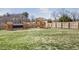 Backyard with playground equipment for children at 4412 Beckel Rd, Willow Springs, NC 27592