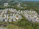Aerial view of neighborhood featuring community layout and backyard at 50 Dover Ridge Ct, Chapel Hill, NC 27517