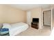 Cozy bedroom with neutral walls and carpet at 5816 Pointer Dr # 102, Raleigh, NC 27609