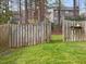 Fenced in backyard offers a tranquil place to enjoy your morning coffee at 5910 Lacebark Ln, Durham, NC 27713