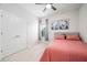 Serene bedroom with a comfortable bed, stylish curtains, and soothing wall art, creating a relaxing retreat at 706 Tibumoll Ln, Fuquay Varina, NC 27526