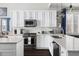 Gourmet kitchen featuring stainless steel appliances and white subway tile backsplash at 804 Chancellors Ridge Dr, Durham, NC 27713