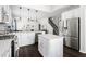 Bright kitchen with a center island and stainless steel refrigerator at 804 Chancellors Ridge Dr, Durham, NC 27713