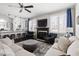 Cozy living room with a fireplace, plush seating, and neutral color palette at 804 Chancellors Ridge Dr, Durham, NC 27713