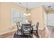 Charming breakfast nook with window shutters and views of the outdoors at 86 Pappy Ln, Garner, NC 27529