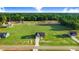 Aerial view of new homes built on large green lots in a rural community, offering space and privacy at 9315 Turkey Way, Middlesex, NC 27557