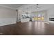 Bright, open-concept living space with fireplace and modern finishes at 9315 Turkey Way, Middlesex, NC 27557