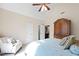 Bedroom with vaulted ceilings and a bright window showing sunlight at 1004 Colworth Way, Raleigh, NC 27614