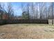 Spacious backyard features a wooden fence for privacy at 15 Mcdowell Pkwy, Clayton, NC 27520