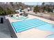 Aerial view of lap lanes and slides at the community pool at 15 Mcdowell Pkwy, Clayton, NC 27520