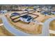 Areal view of a two-story home with a large yard and a two car driveway at 171 Piney Field Rd, Fuquay Varina, NC 27526