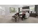 Spacious primary bedroom showcasing elegant decor and a tranquil view at 186 Ethel Ln, Angier, NC 27501