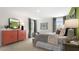 Well-lit bedroom featuring stylish decor, a dresser, and cozy accents at 186 Ethel Ln, Angier, NC 27501