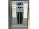 Close up of the circuit breaker panel at 2001 S Ashland Dr, Burlington, NC 27217