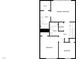 Second floor floorplan featuring bedrooms, baths, laundry, and primary bedroom with walk-in closet at 203 Canyon Lake Cir, Morrisville, NC 27560