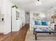 Open-concept living area showcases hardwood floors, built-in cabinetry, and seamless flow to other rooms at 204 E Murray Ave, Durham, NC 27704
