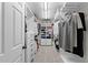 Walk-in closet with custom shelving, drawers, and ample storage space for clothing and accessories at 220 Epps Clark Rd, Siler City, NC 27344