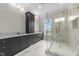Bathroom suite features double vanity, shower, and natural lighting at 2623 Marchmont St, Raleigh, NC 27608