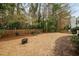 The spacious backyard features a traditional fence and space for outdoor activities at 3304 Glen Currin Dr, Raleigh, NC 27612