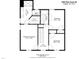 Detailed second-floor floor plan featuring bedrooms, bathrooms, and a walk-in closet, illustrating the home's layout and dimensions at 3304 Glen Currin Dr, Raleigh, NC 27612