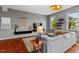 Cozy living room with hardwood floors, comfortable seating, and stylish decor at 506 N Mangum St # 303, Durham, NC 27701