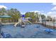 Community playground with slides and climbing equipment for children at 510 Berry Chase Way, Cary, NC 27519