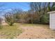 Lush backyard with mature trees, perfect for outdoor activities and relaxation at 700 Ross Rd, Lillington, NC 27546