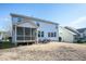 The backyard provides a nice outdoor space with a screened porch perfect for relaxation at 708 Barley Green St, Wake Forest, NC 27587