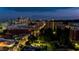 Illuminated cityscape at night, highlighting the city's vibrant skyline and street lights at 920 W Johnson St, Raleigh, NC 27605