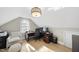 Bright home office nook with hardwood floors, vaulted ceilings, and lots of natural light at 920 W Johnson St, Raleigh, NC 27605