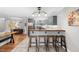 Charming kitchen featuring a breakfast bar with seating at 115 N Oakland Dr, Mebane, NC 27302