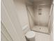 Modern bathroom with a glass-enclosed shower and toilet at 122 Weavers Grove Dr, Chapel Hill, NC 27514