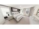 Comfortable main bedroom with decorative wall, white furniture, and natural light at 122 Weavers Grove Dr, Chapel Hill, NC 27514