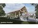 A community outdoor pavilion with a pitched roof, picnic tables, lighting, and gathering spaces for events at 122 Weavers Grove Dr, Chapel Hill, NC 27514