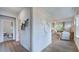 Bright hallway offering seamless transition to the living room and bedroom, enhancing the home's flow and functionality at 136 Blue Butterfly Dr, Angier, NC 27501