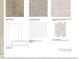 Selection of interior finishes including flooring, carpet, tile, countertops and cabinets for a cohesive design at 136 Blue Butterfly Dr, Angier, NC 27501