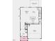 Layout showcasing open-concept kitchen, gathering room, and dining area with access to outdoor living space at 204 Blue Butterfly Dr, Angier, NC 27501
