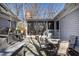 Outdoor kitchen with screened in porch in a beautiful backyard at 207 Linden Ave, Raleigh, NC 27601