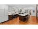 Large open kitchen design with island seating, and ample counter space and cabinetry at 207 Linden Ave, Raleigh, NC 27601