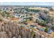 An aerial view of the property with nearby Carolina Premium Outlets and Eastfield Crossing at 307 S Main St, Four Oaks, NC 27524