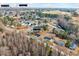 An aerial view of the property with nearby Carolina Premium Outlets and Eastfield Crossing at 307 S Main St, Four Oaks, NC 27524