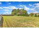 Vast, well-maintained backyard with mature trees and privacy fence, offering ample space for recreation and relaxation at 310 Mineral Spring Ln, Fuquay Varina, NC 27526