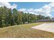 Large backyard featuring a concrete patio and wooded views at 425 Legacy Dr, Youngsville, NC 27596